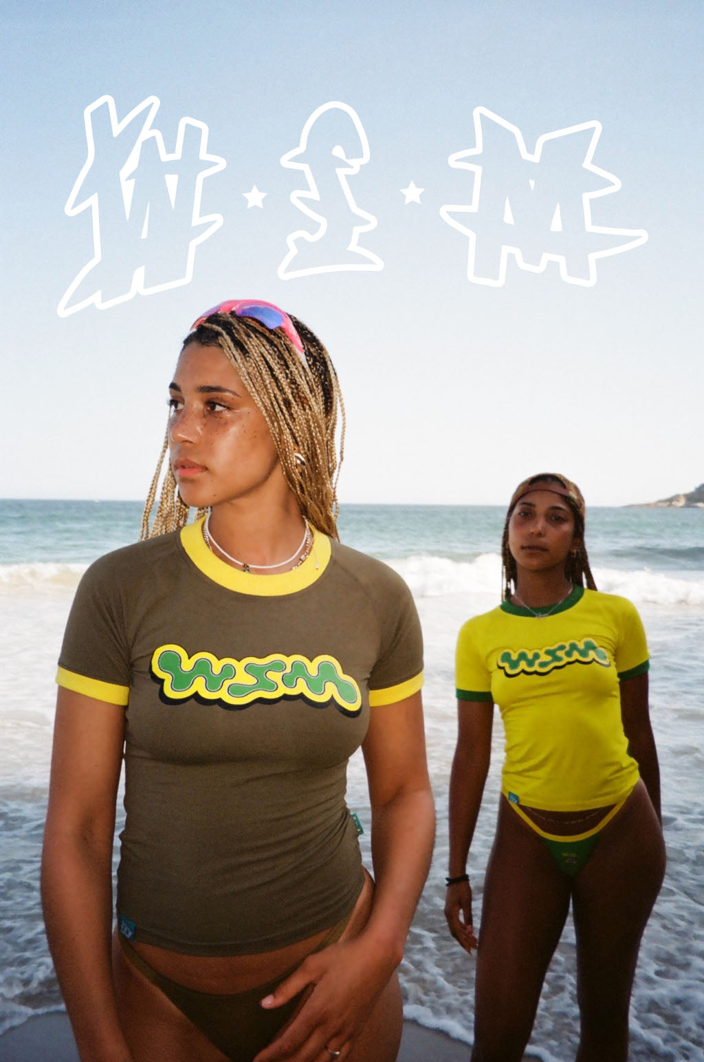 Inverted Brazil Crop Tee
