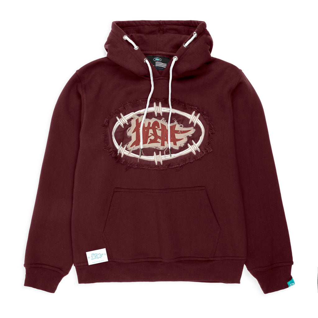 Brown Applique Hoodie