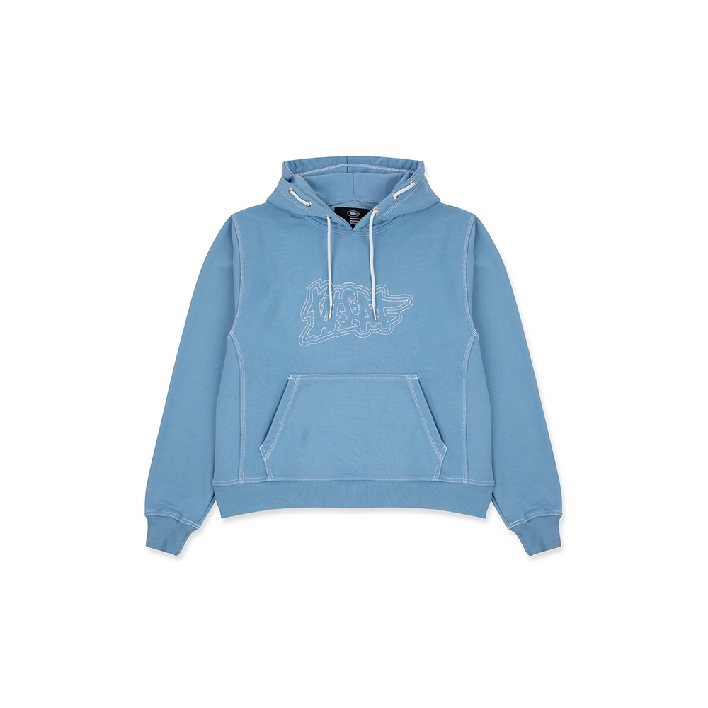 SKY BLUE BULLISH STITCH HOODIE